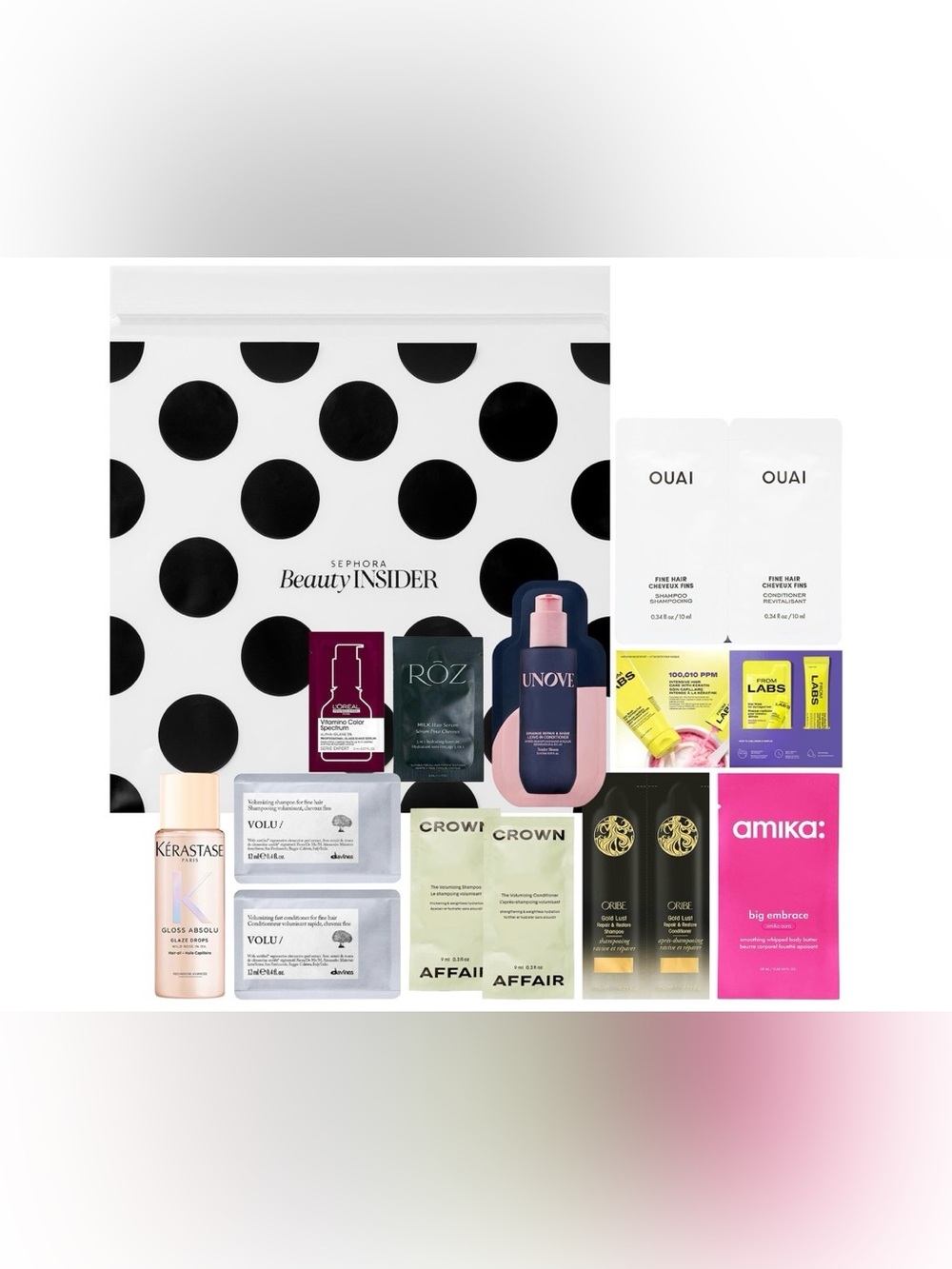 Sephora Beauty Insider 10-Piece Hair Care Sample Set